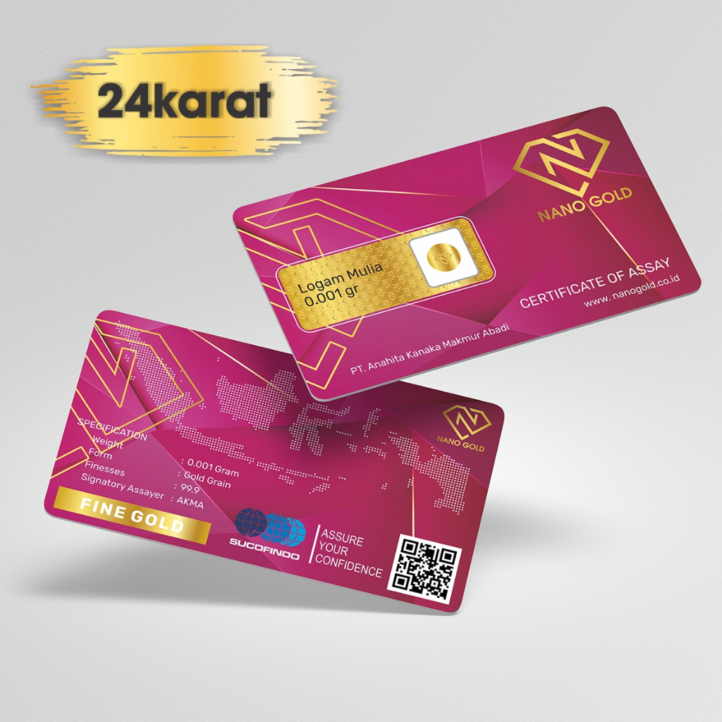 Baby Gold 0,001 G Nanogold Logam Mulia 0,001 gram