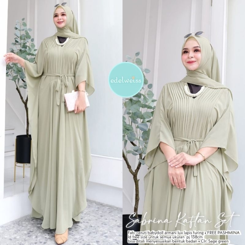 SABRINA SET //  GAMIS WANITA // ORI BY EDELWEISS