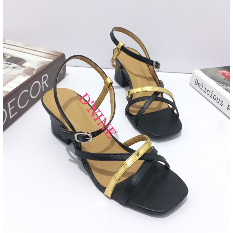 Goldy LP 01 Sandal heels wanita heels 5cm