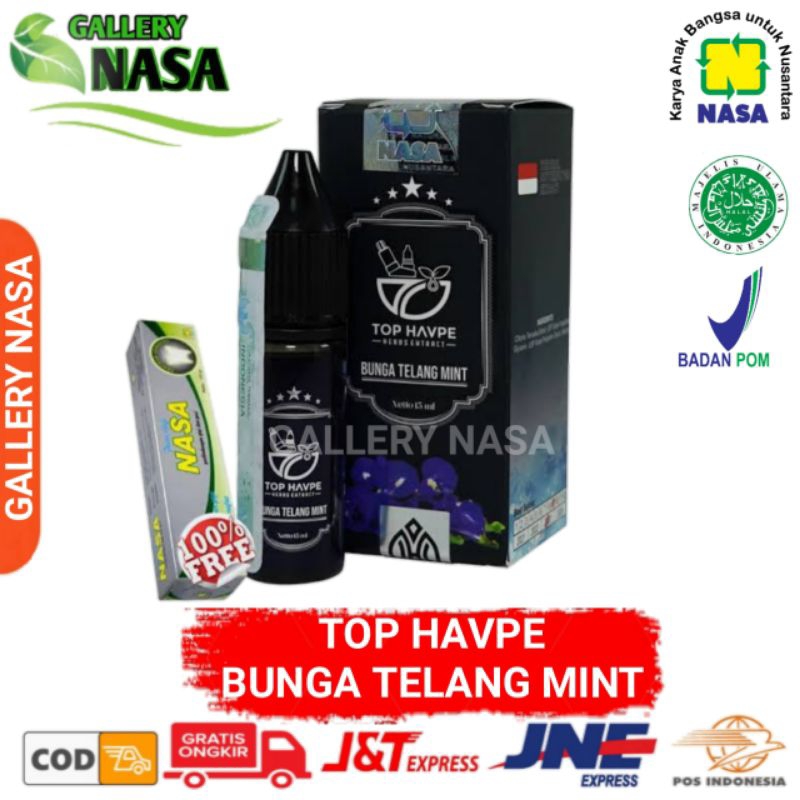 TOP HAVPE BUNGA TELANG MINT ORIGINAL NASA MEMPERLANCAR PERNAPASAN