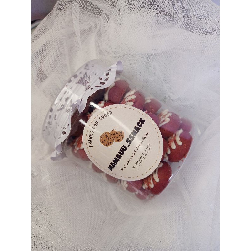 

Kue Redvelvet Cheese Medium 600ml || Redvelvet Cookies