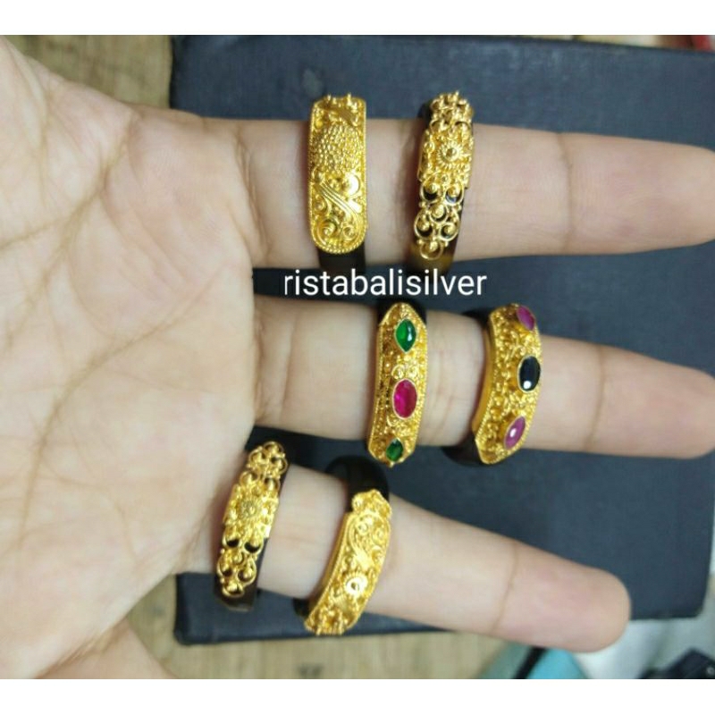 cincin pendok perak lapis emas