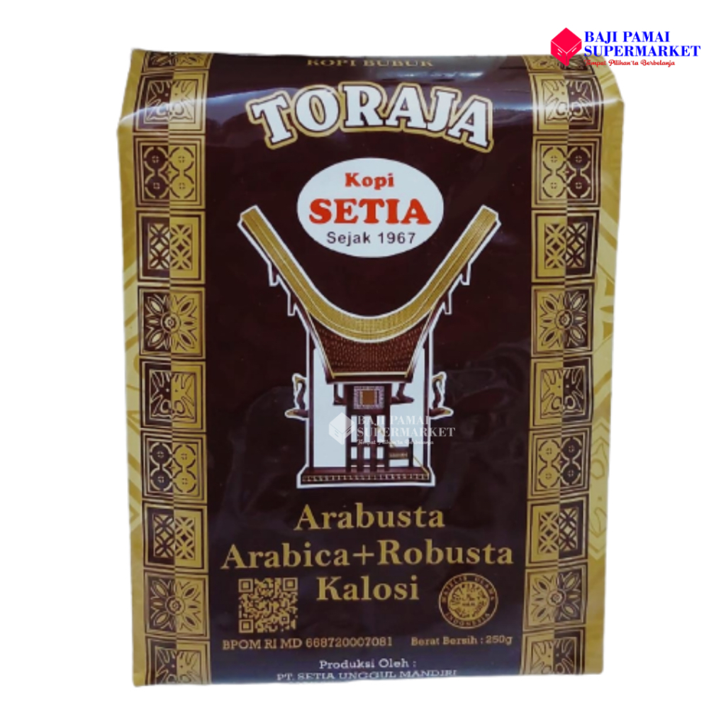 

Kopi Toraja Setia Arabusta Arabica + Robusta Kalosi 250gr
