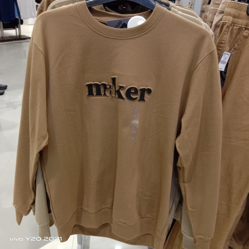 SWEATER DETAILS ORIGINAL hoodie pria simpel