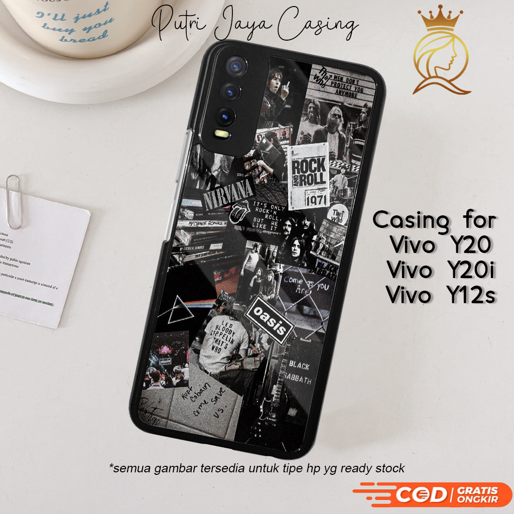 Case Hp Vivo Y20 Y20i Y12s Casing Vivo Y20 Y20i  Y12s Motif AESTHEBLACK Casing Terbaru Case Karakter