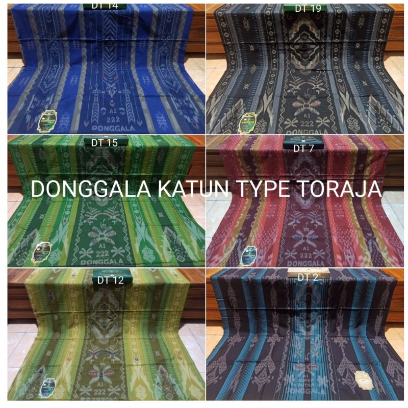 PROMO SARUNG DONGGALA KATUN ORIGINAL A1 222 MOTIF TORAJA