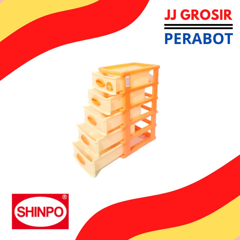 Laci Mini Container Susun 5 Shinpo 363-5 / Box Container Tempat Penyimpanan Plastik / Kotak Obat P3k