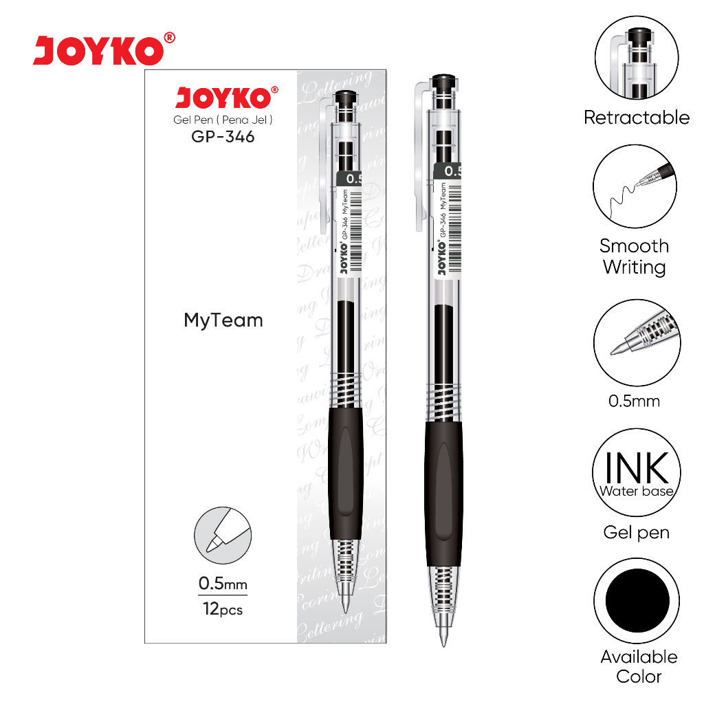 

Gel Pen / Pena Jel GP-346 MyTeam Joyko