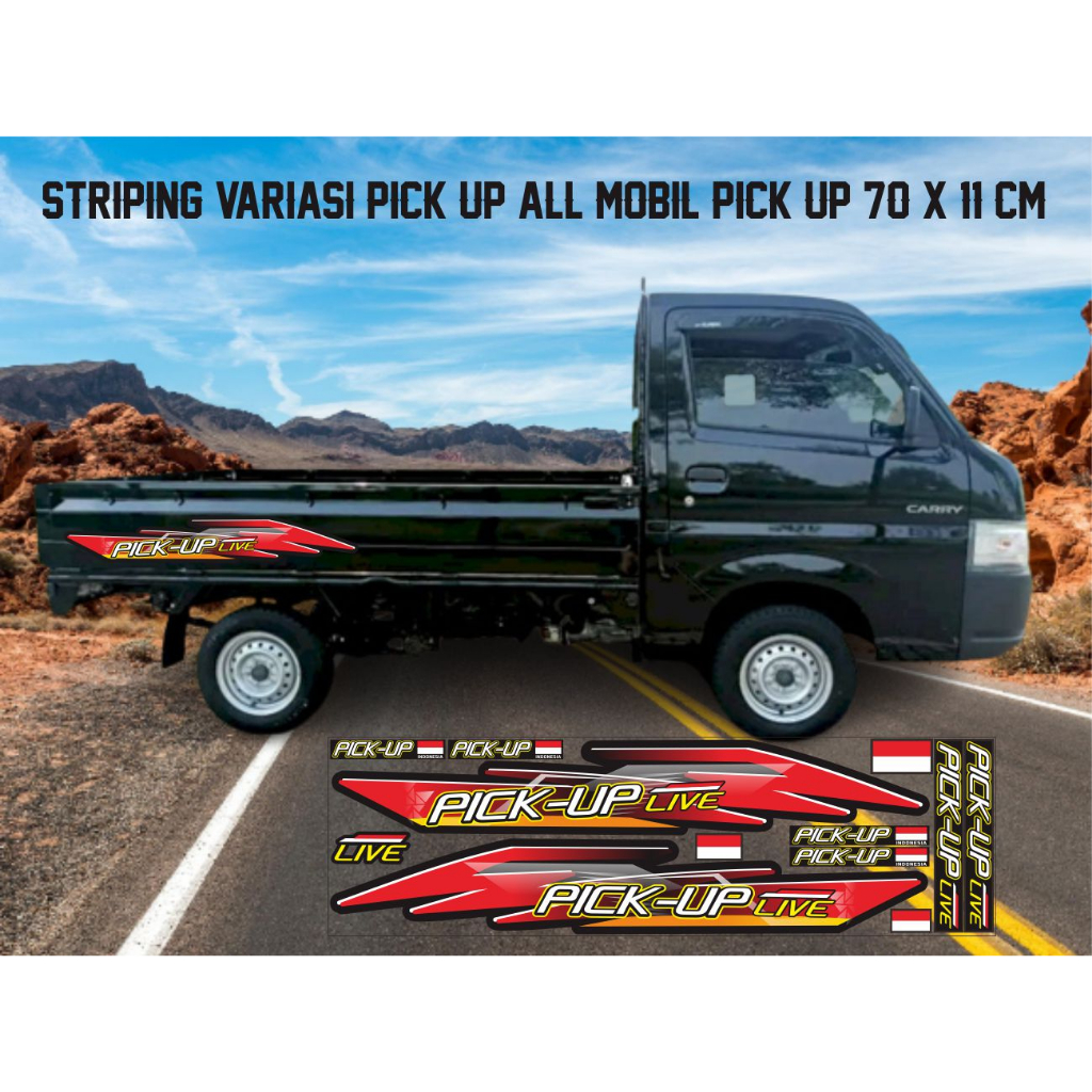 STRIPING VARIASI ALL MOBIL PICK UP SS,CSRRY.GRAN MAX STICKER
