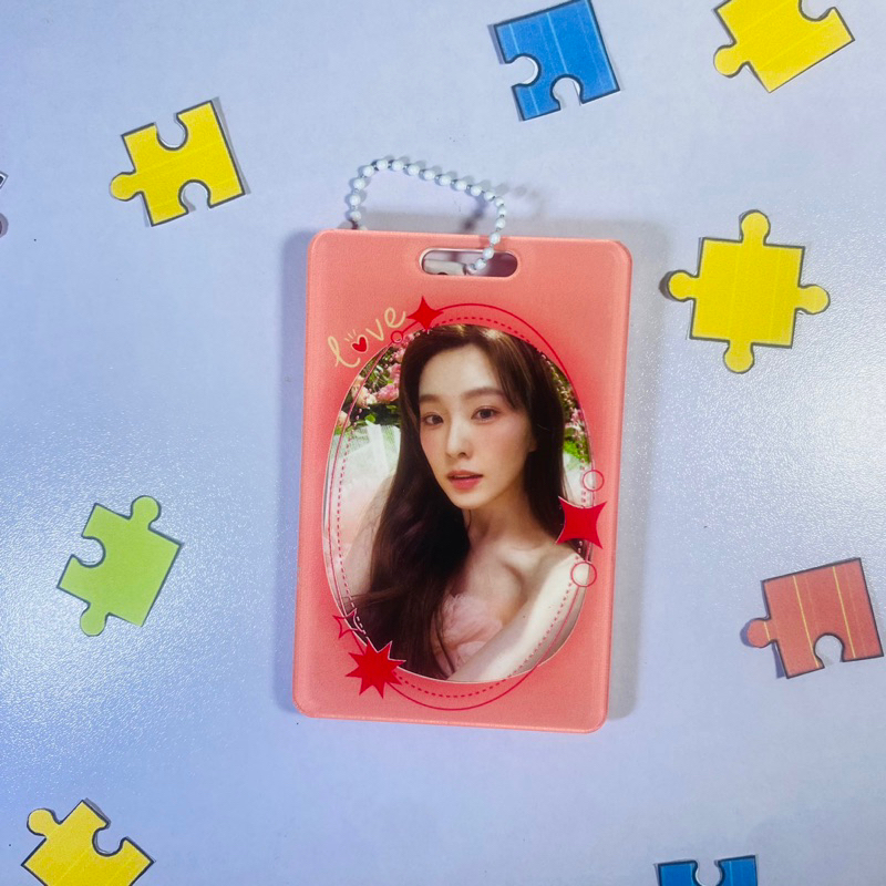 Red Velvet Acrylic Card Holder - PC Holder