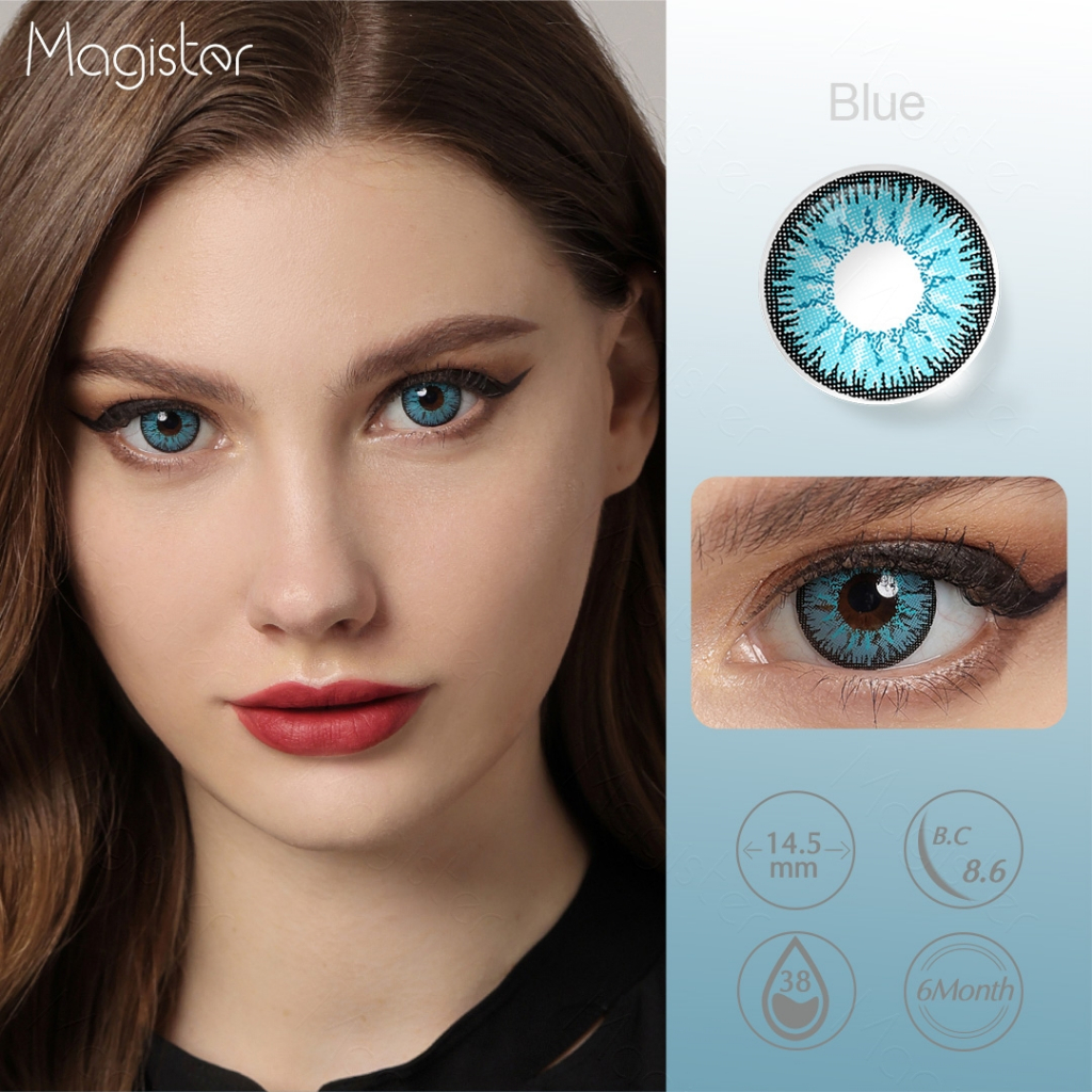 Magister softlens flame cosplay red 1 pasang lensa kontak warna diameter 14.5 MM mata softlens mata korea
