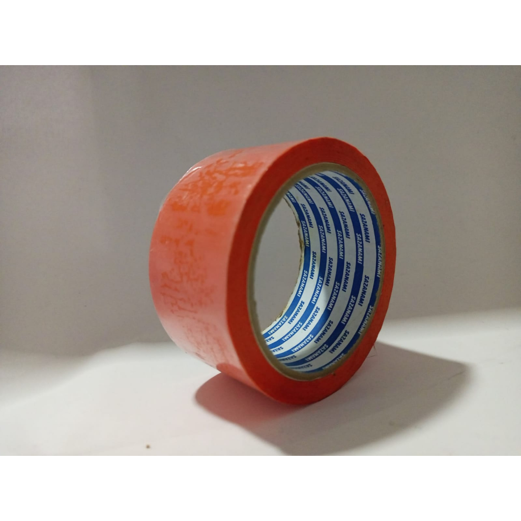 

Lakban Kain Orange 2" x 45mm Sazanami Cloth Tape Warna 48mm