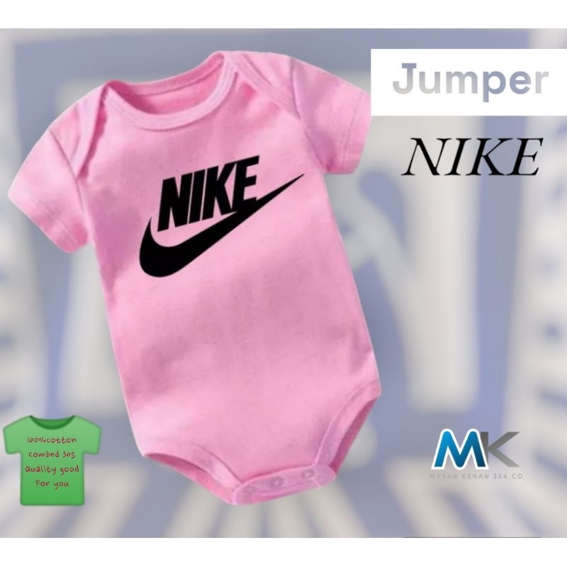 JUMPER BABY NIKE Baju bayi  PINK | kaos bayi  Logo Nike Just do it  laki-Laki perempuan bodysuit jum