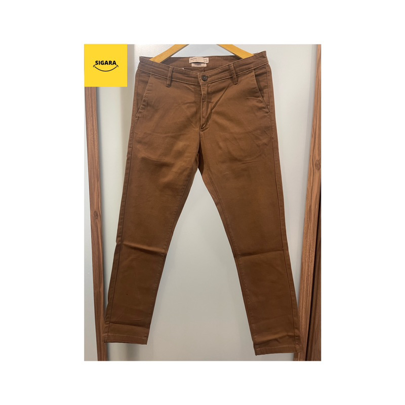[ Preloved/ Second hand/ Branded/ Original] Celana panjang pria basic slim fit Manzone 100% Authenti