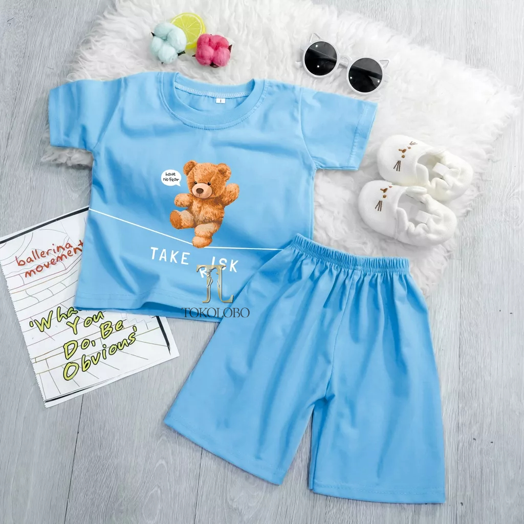 tokolobo SET ANAK BEAR BALANCING  (VDa DTF PRINTING)