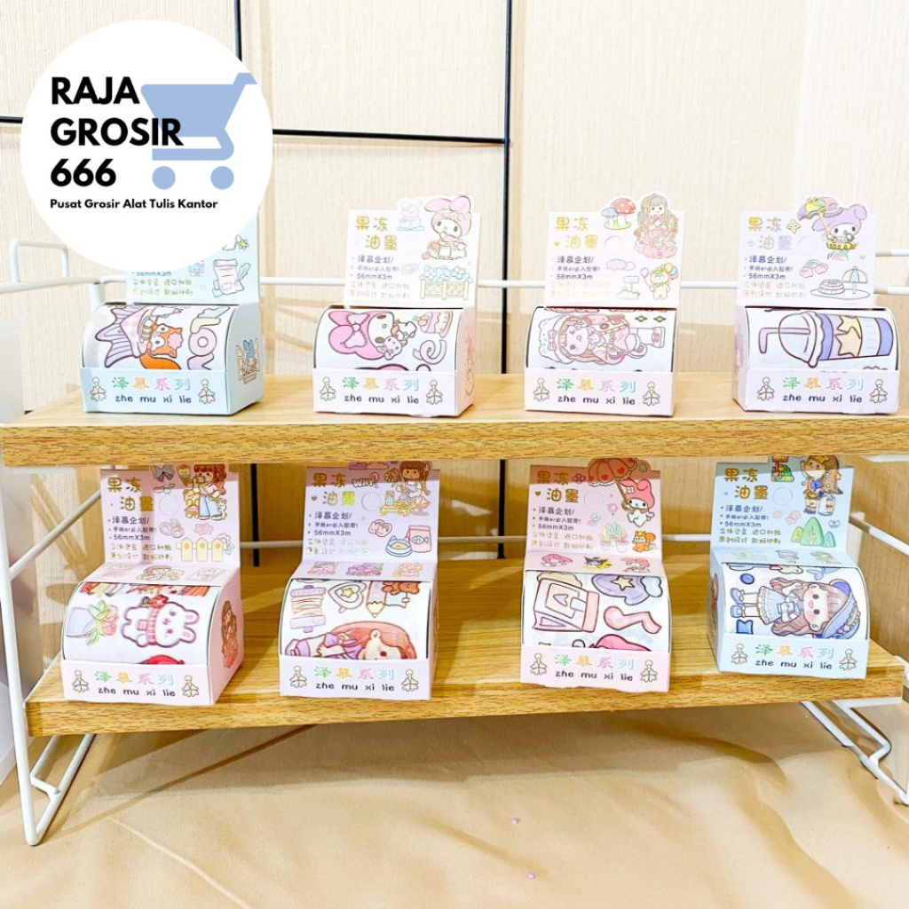 

WASHI TAPE SANRIO SZ - 150 LEBAR 5 CM PANJANG 3 METER