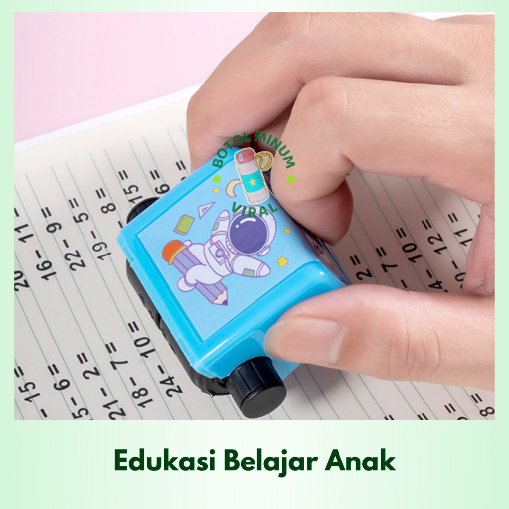 Stempel Matematika Roll Mainan Edukasi Latihan Math