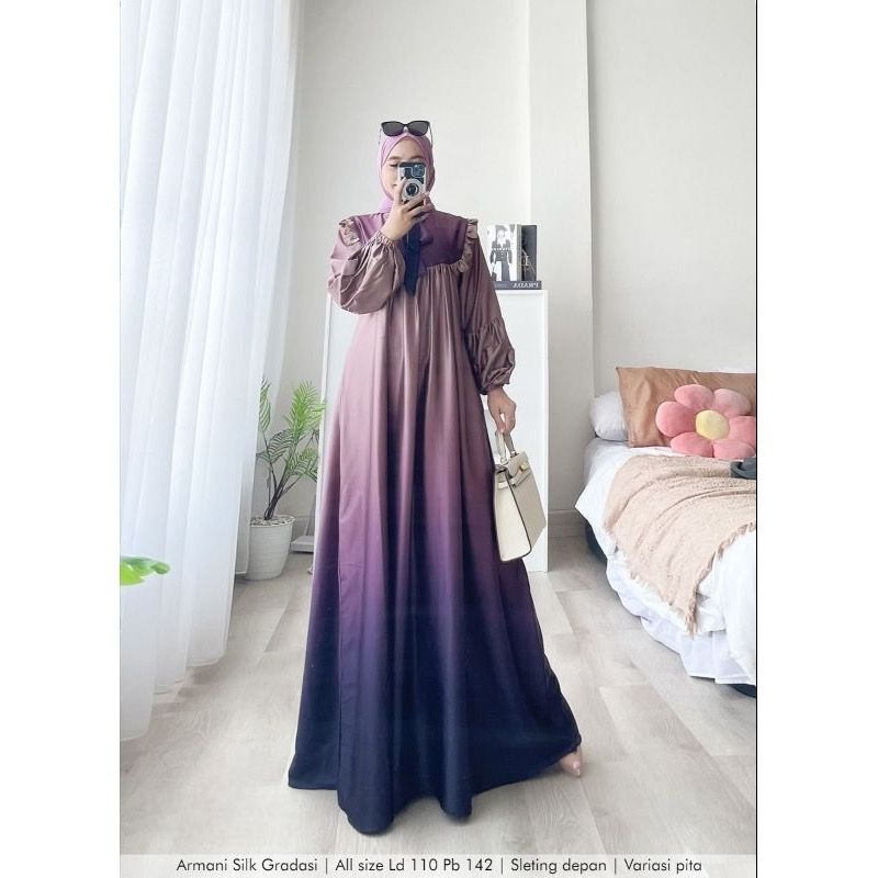 Evelyn Dress Silk || Realpict (COD Bayar Ditempat)