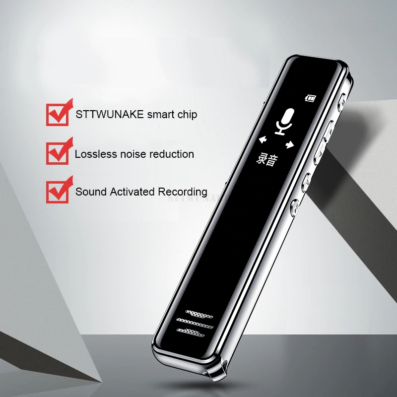 AKN88 - STTWUNAKE STK2 Mini Digital Voice Recorder Audio Noise Reduction 8GB