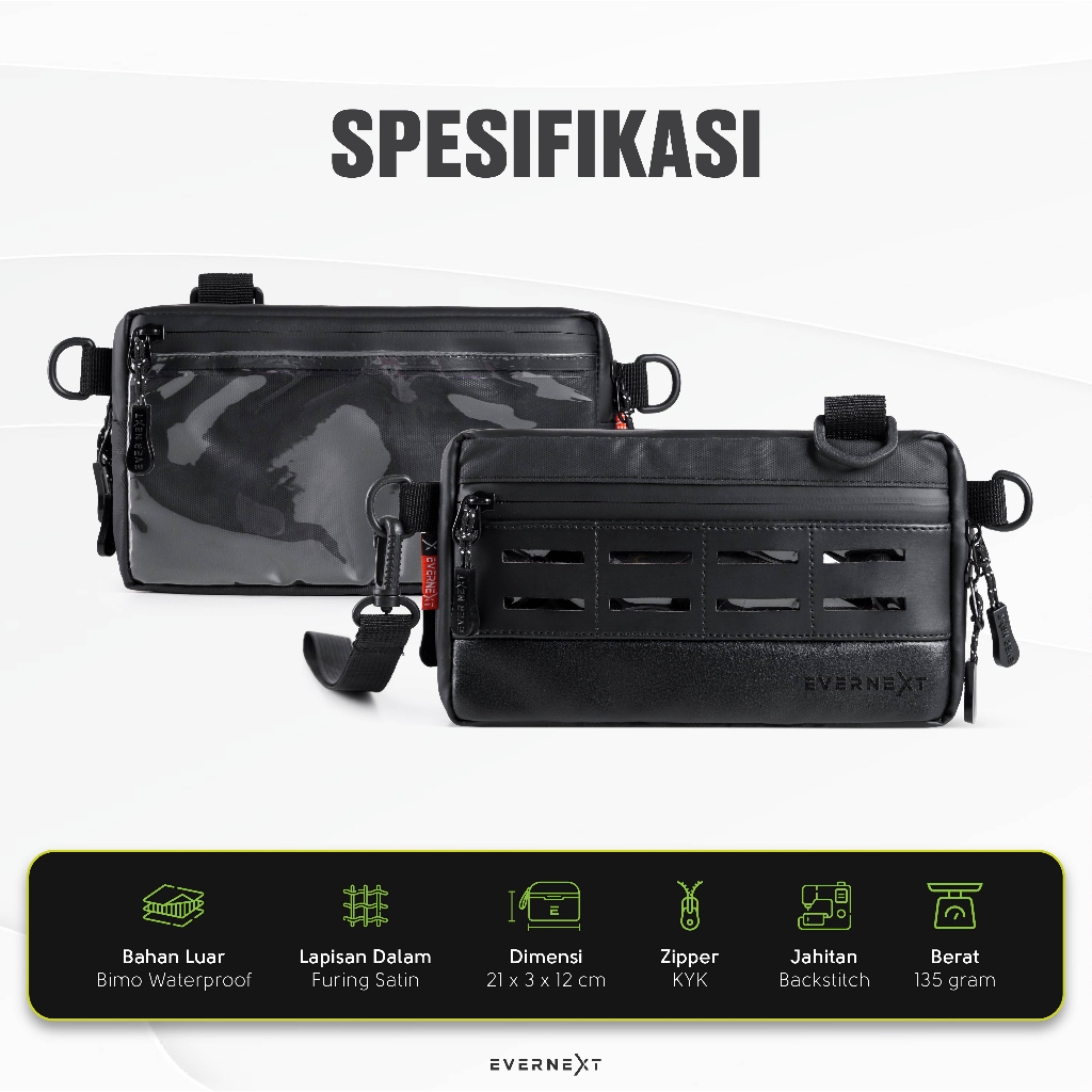 Tas Selempang Pria Waterproof Sling Bag Cowok Trendi Casual Hangout Travelling Anti Air Premium UE108