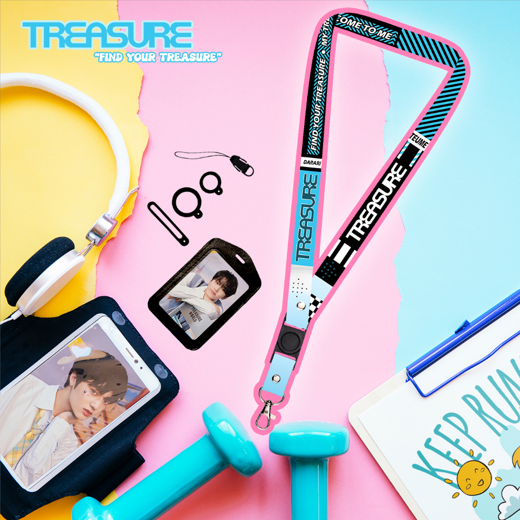 Lanyard TREASURE Sigmat13 Gantungan id card Printing Kpop Series 1