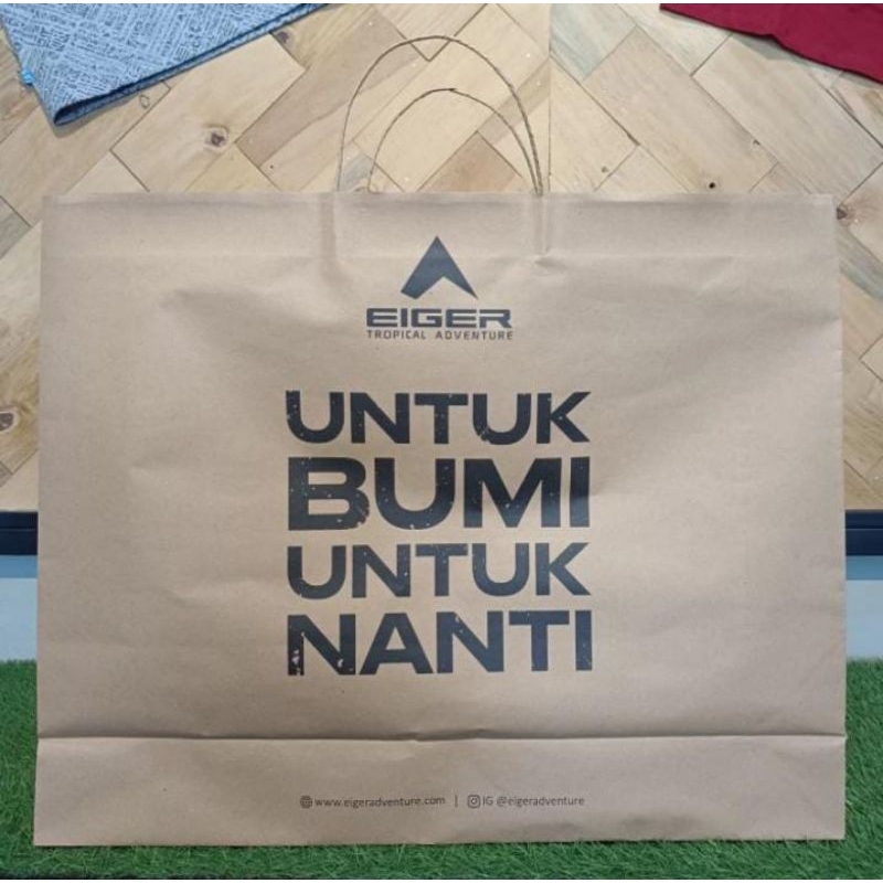 Paper Bag Eiger Green 62X50, Brw, 52L, L Art:910008569
