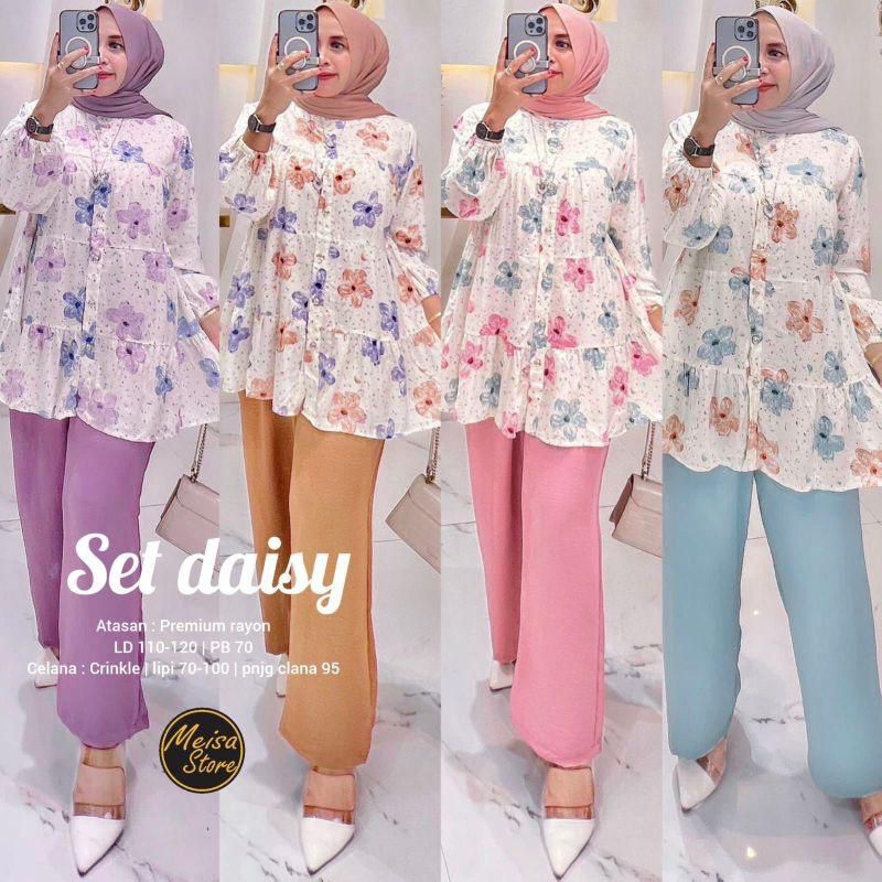 ONESET DAISY | SETELAN CRINGKEL BUNGA STELLA TERMURAH