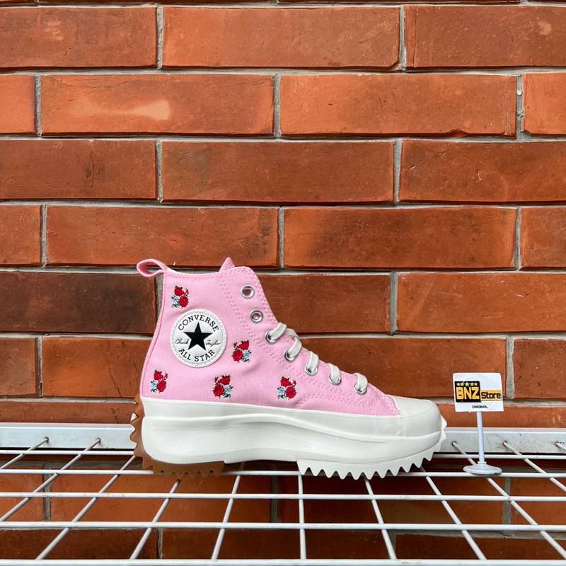Converse Hike Run Star Hi Pink Floral