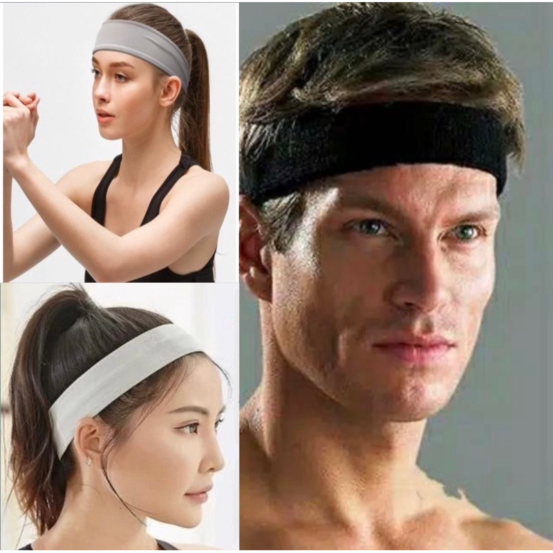 Headband Sport Olahraga Lari Fitness Sepeda Gym Yoga Pria Wanita Bando Rambut