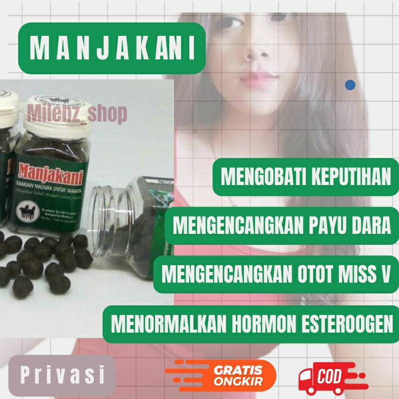 MANJAKANI  SUPER LANCAR HAID KEPUTIHAN RAMUAN MADURA