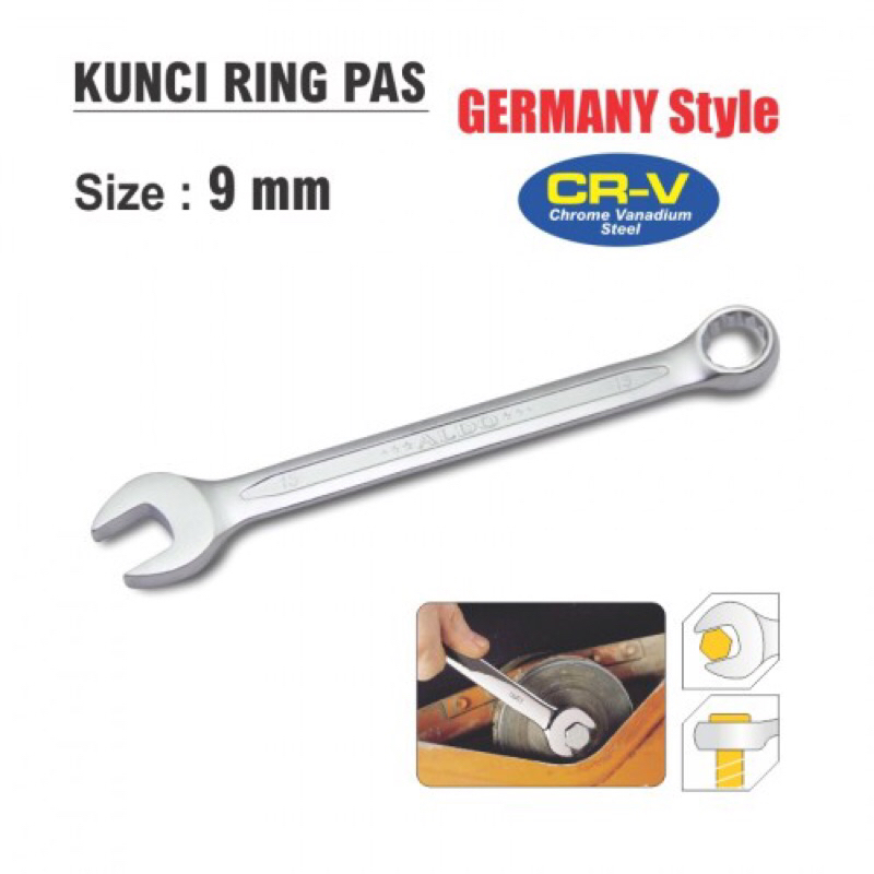 Aldo Kunci Ring Pas Germany (Size Besar)