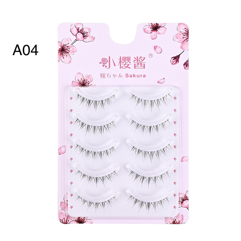 XY-A03-A05 Superfine Transparan Stem 5 Pasang Bulu Mata Pals/Eyelash Extension