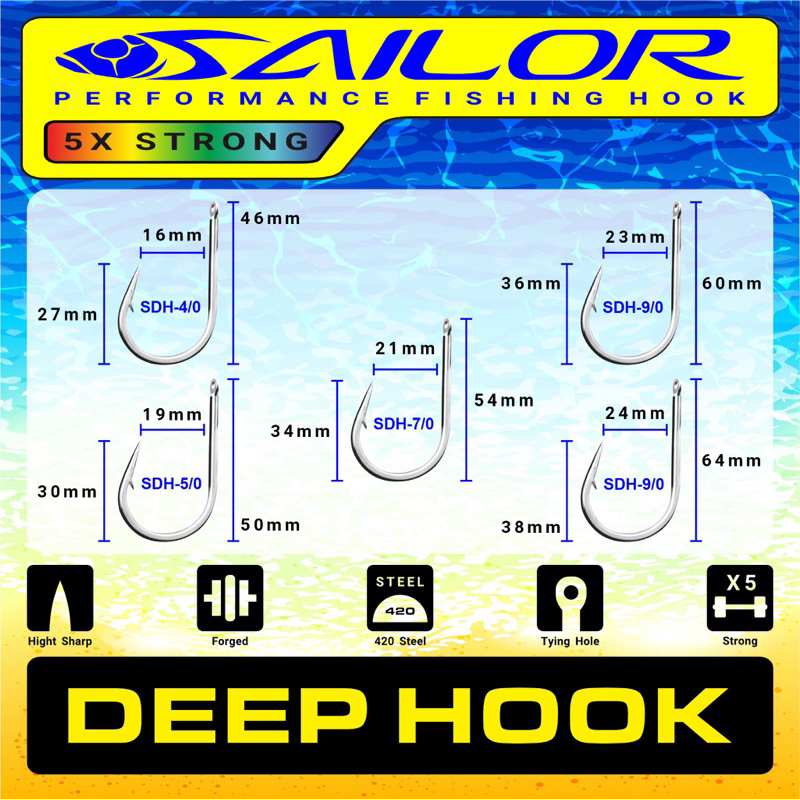 Sailor Deep Hook Stainless Steel SS420