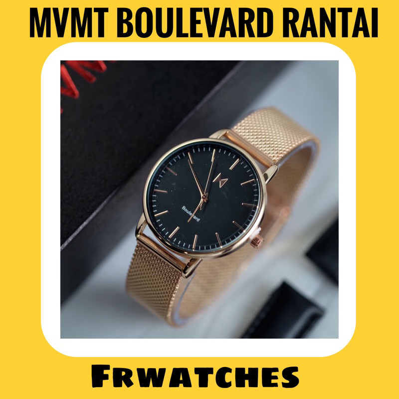 Frwatches Mvmt Boulevard Classic Watch Tali Rantai Pasir