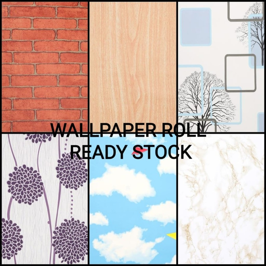 WALLPAPER DINDING ROLL TINGGAL TEMPEL