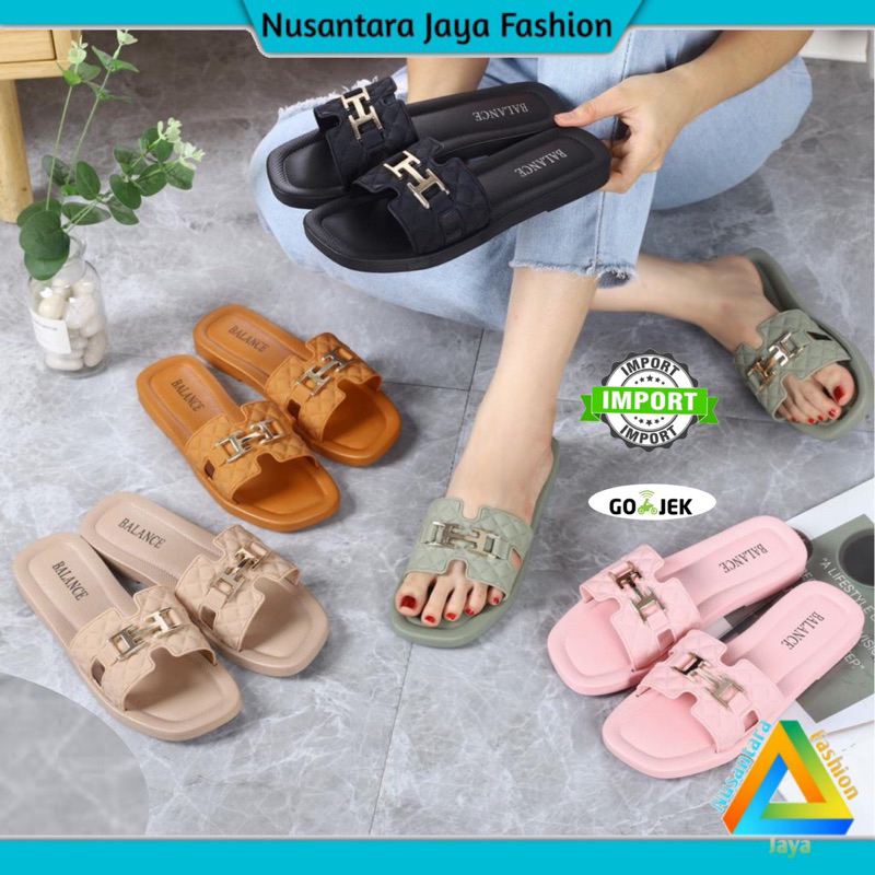 Sandal Jepit Wanita Jelly Terbaru Balance 1203 Tali Ketupat