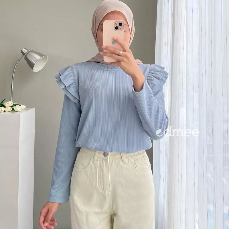 elea blouse by edmee outfit