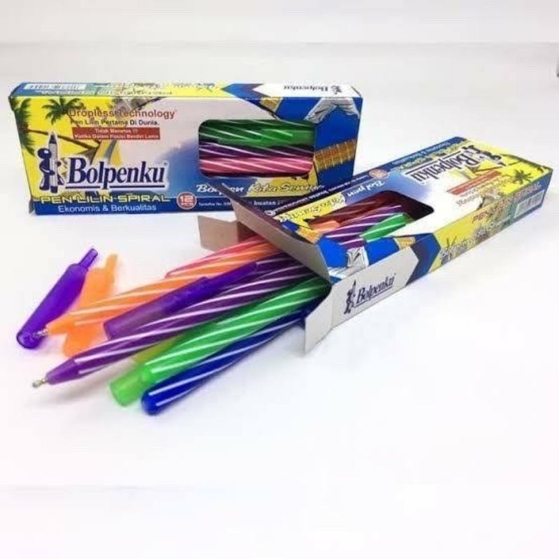 

Pulpen Bolpenku Spiral Satu Lusin (12pcs)
