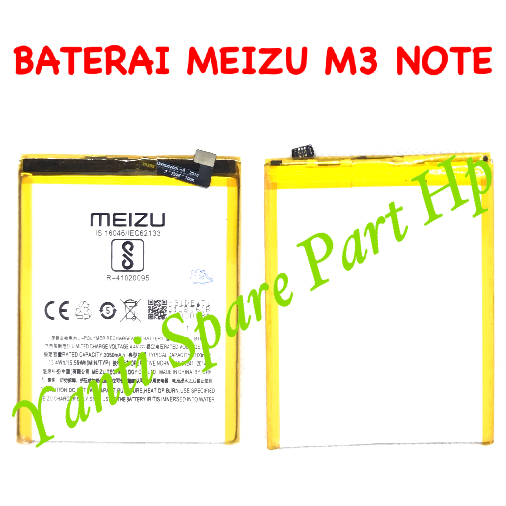 Baterai Meizu M3 Note BT61 Original New