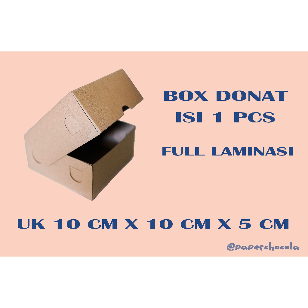 

BOX DONAT ISI 1 PCS / 10X10X5 FULL LAMINASI