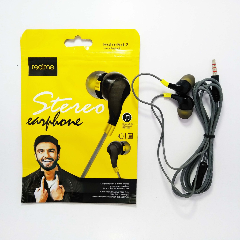 Headset handsfree earphone Karet Realme MA15 MA18 MA17 R-81 RMA 101 R50 MA31 plus Mic