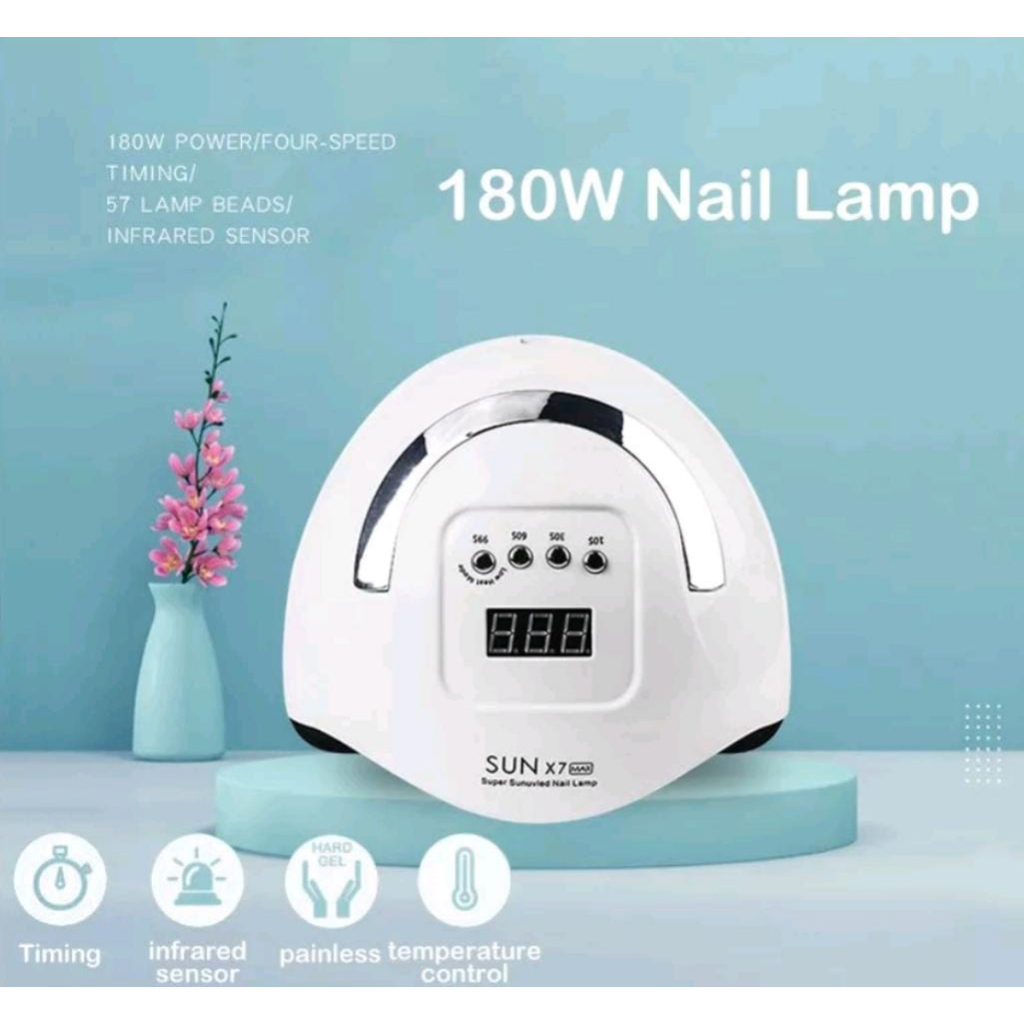 Sun X6 Alat Pengering Kutek UV Led Nail Kuku Cutek gel Led Lamp phototherapy gel sensor otomatis