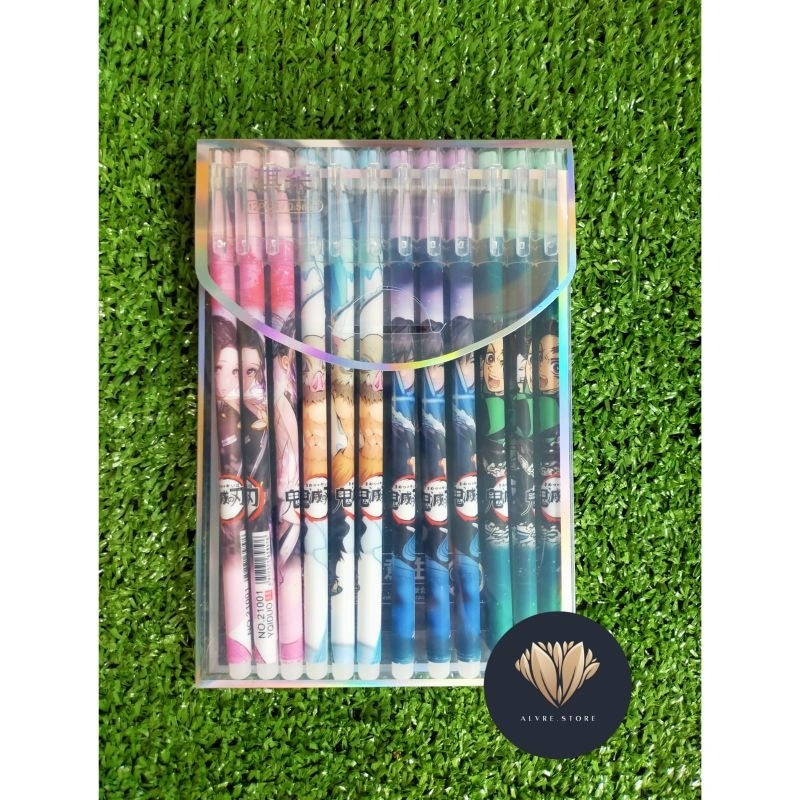 Pulpen Pen Gel Karakter Pulpen Bolpen Lucu Fancy Pena Gel Warna Hitam