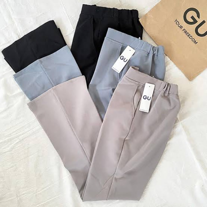 GU Uniqlo 2ways Stretch Flare Pants