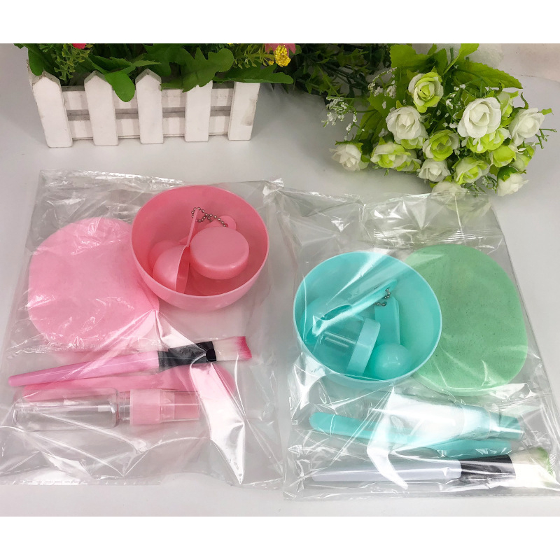 DOMMO - D8008  Mangkok Masker Set 9 in 1 / Kuas Alat Make Up / Mask Bowl / Mask Tool / Kecan / Set Alat Masker 9 in ! / Mangkok Masker 9 in 1 Import