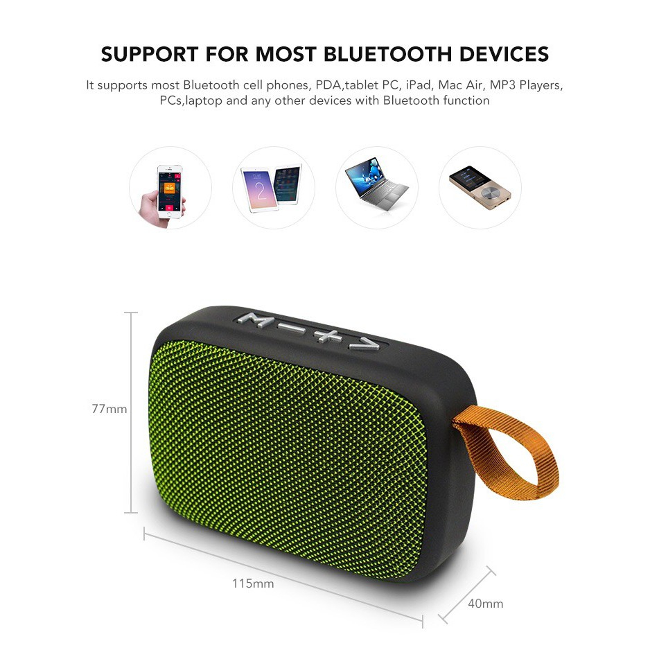 Speaker Bluetooth Mini Charger J G2 Wireless Music Portable mini [SS]