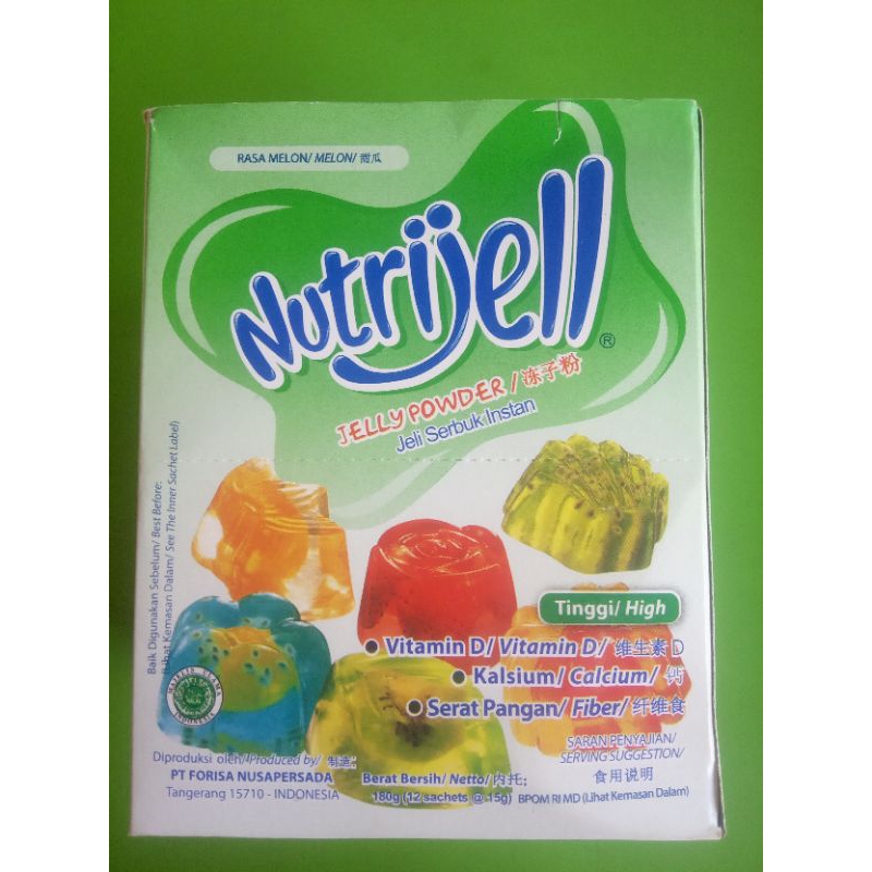 

Nutrijel Rasa Melon Isi 12 Sachets 180g