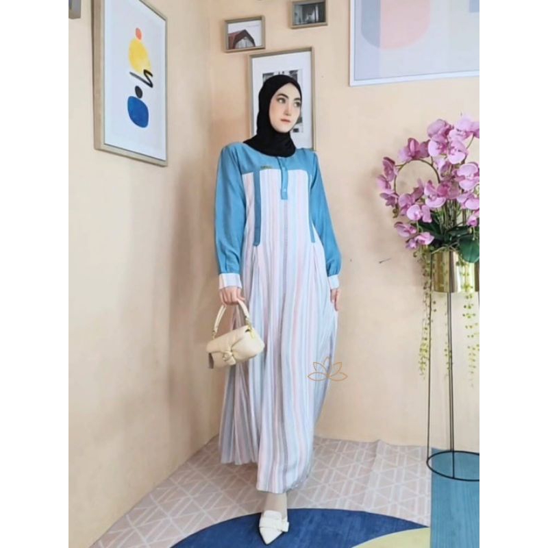 DELIA DRESS | GAMIS POLO LINEN MIX RAYON