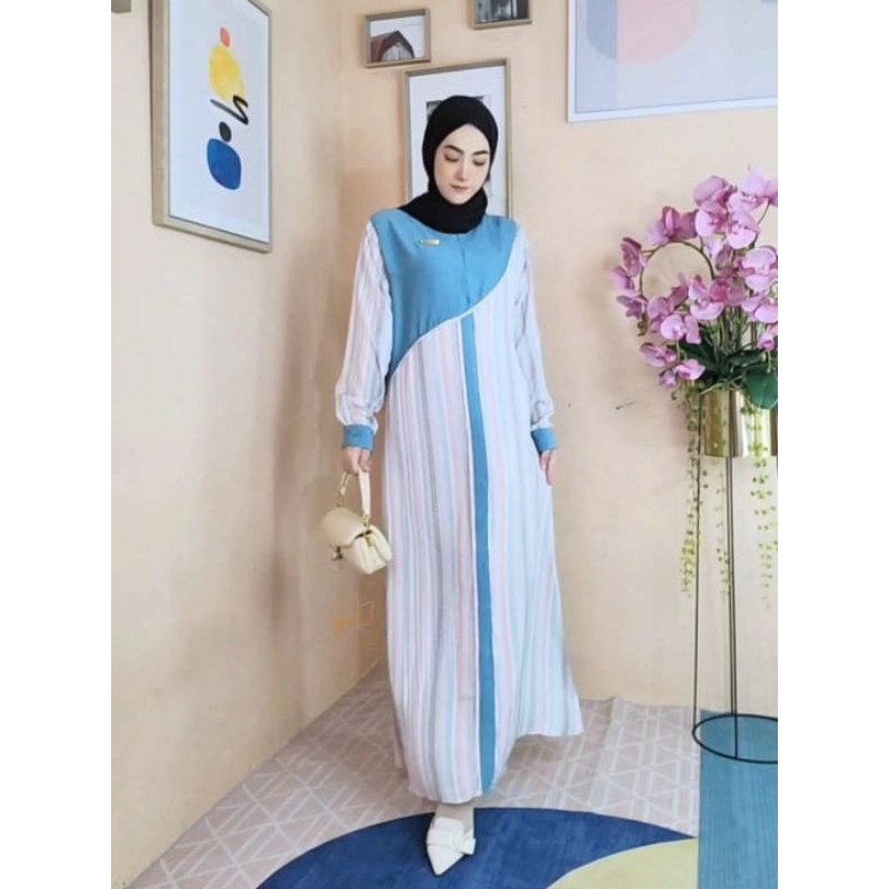 DELIA DRESS 2 | GAMIS POLO LINEN MIX RAYON