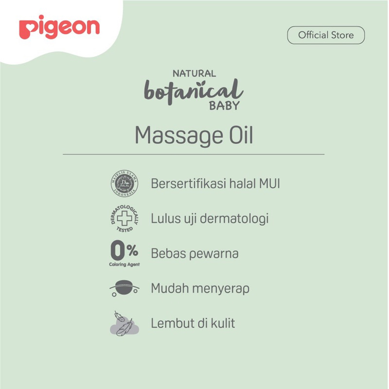 Pigeon Botanical Baby Massage Oil 100 ml